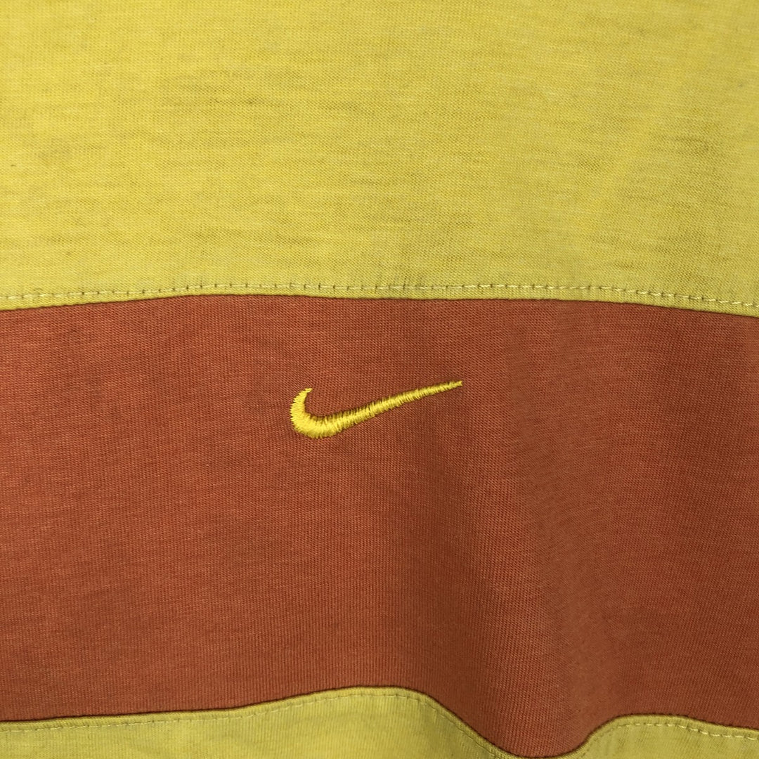 Nike one-point logo t-shirt, men's size M (equivalent), vintage. unclear yellow type Vintage Second Hand