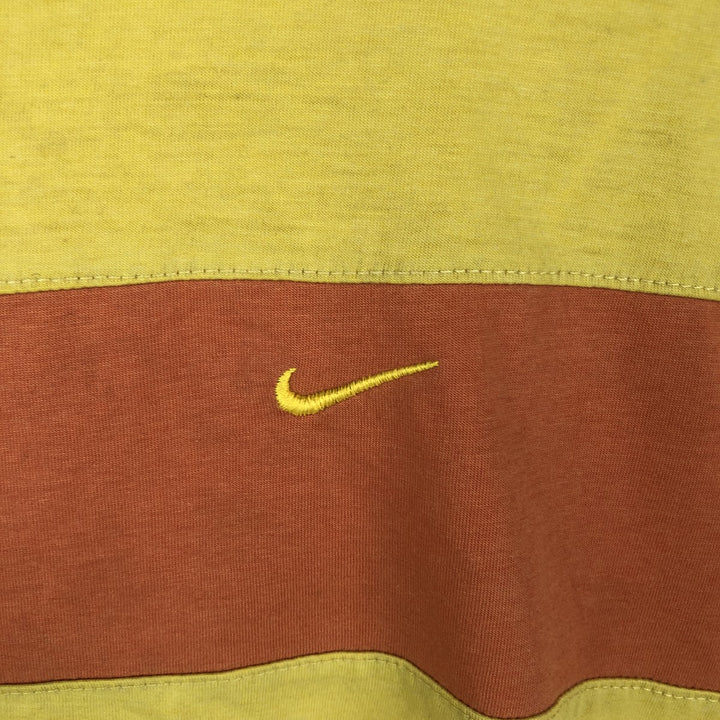 Nike one-point logo t-shirt, men's size M (equivalent), vintage. unclear yellow type Vintage Second Hand