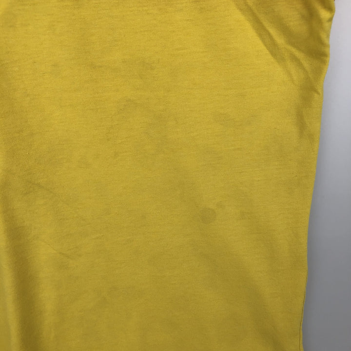 Nike one-point logo t-shirt, men's size M (equivalent), vintage. unclear yellow type Vintage Second Hand