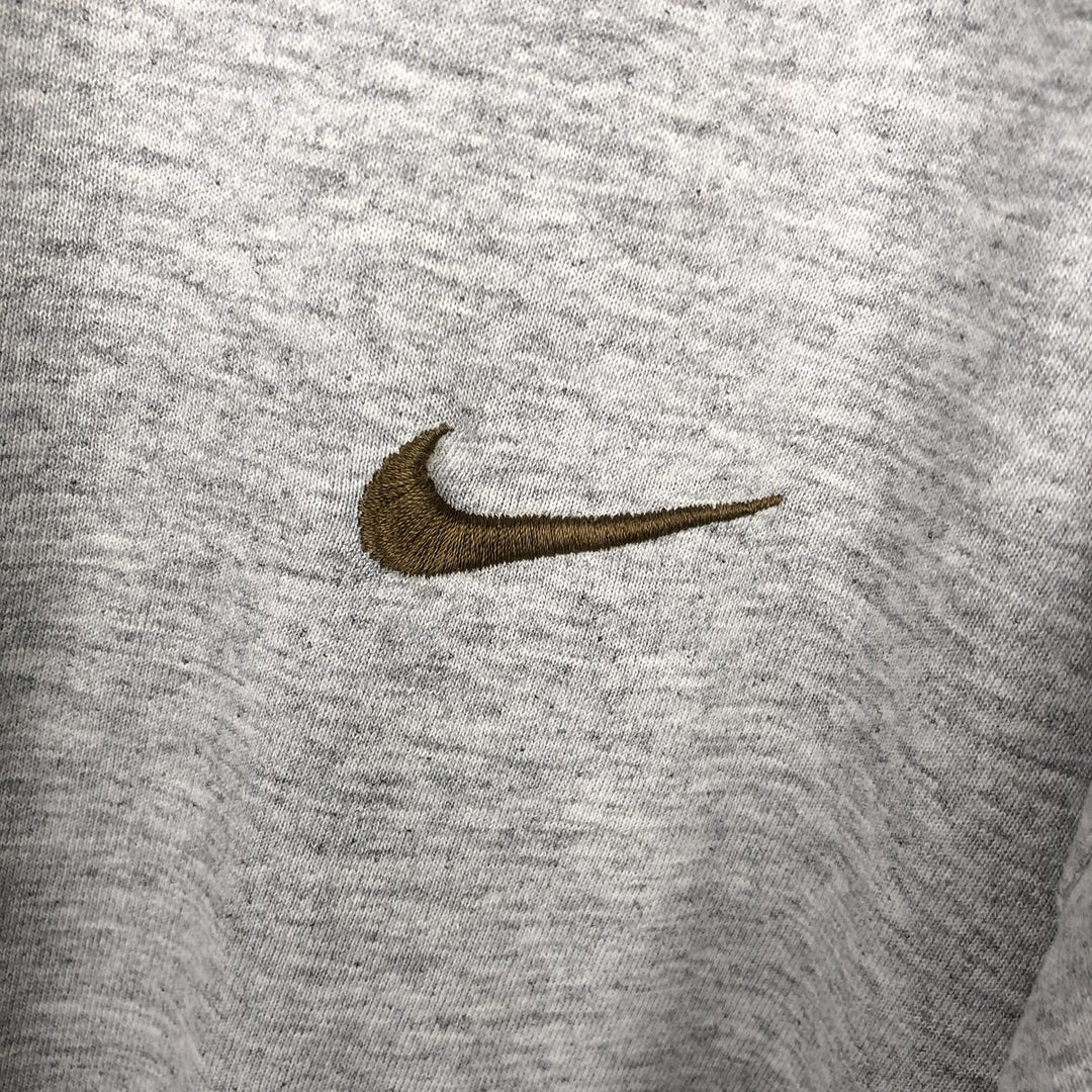 90s-era Nike one-point logo t-shirt, men's size M equivalent, vintage. unclear gray type Vintage Second Hand