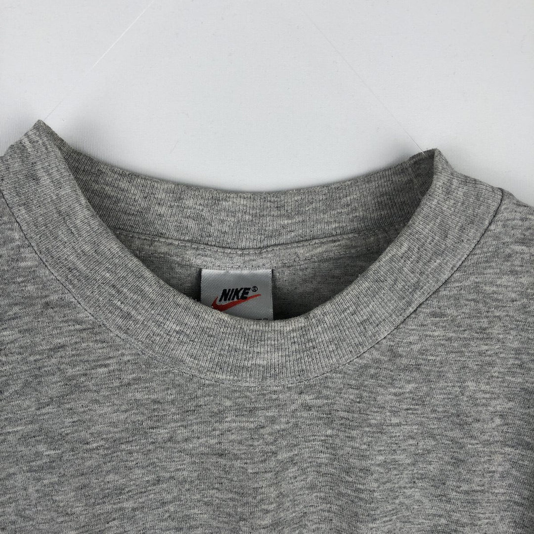 90s-era Nike one-point logo t-shirt, men's size M equivalent, vintage. unclear gray type Vintage Second Hand