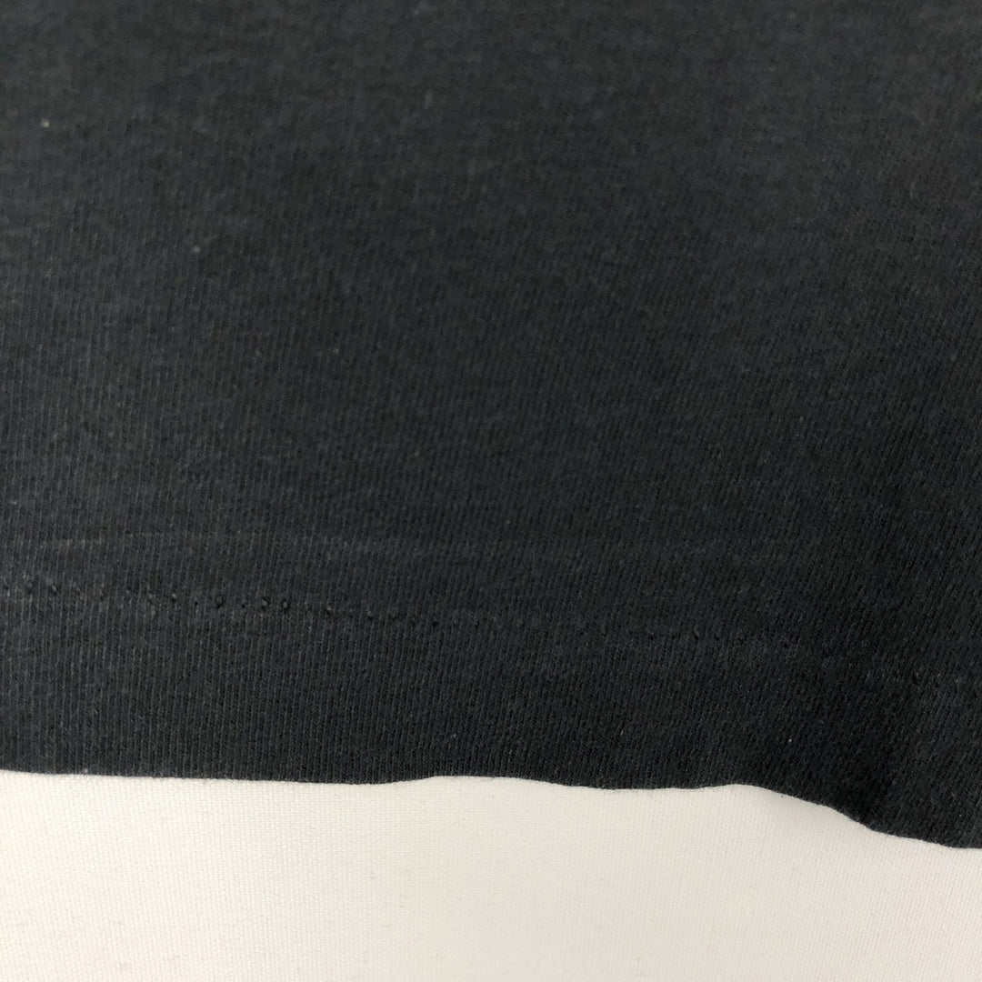 90'S Reebok T-shirt with large logo print, made in USA, men's size M equivalent, vintage. cotton black type Vintage Second Hand