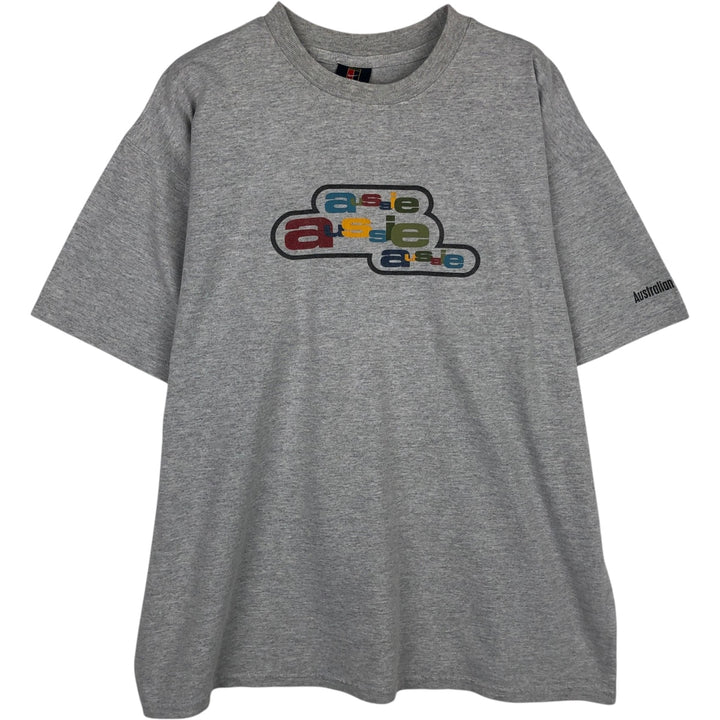 2000'S Nike sports print T-shirt, men's size M (approx.) cotton gray type Vintage Second Hand