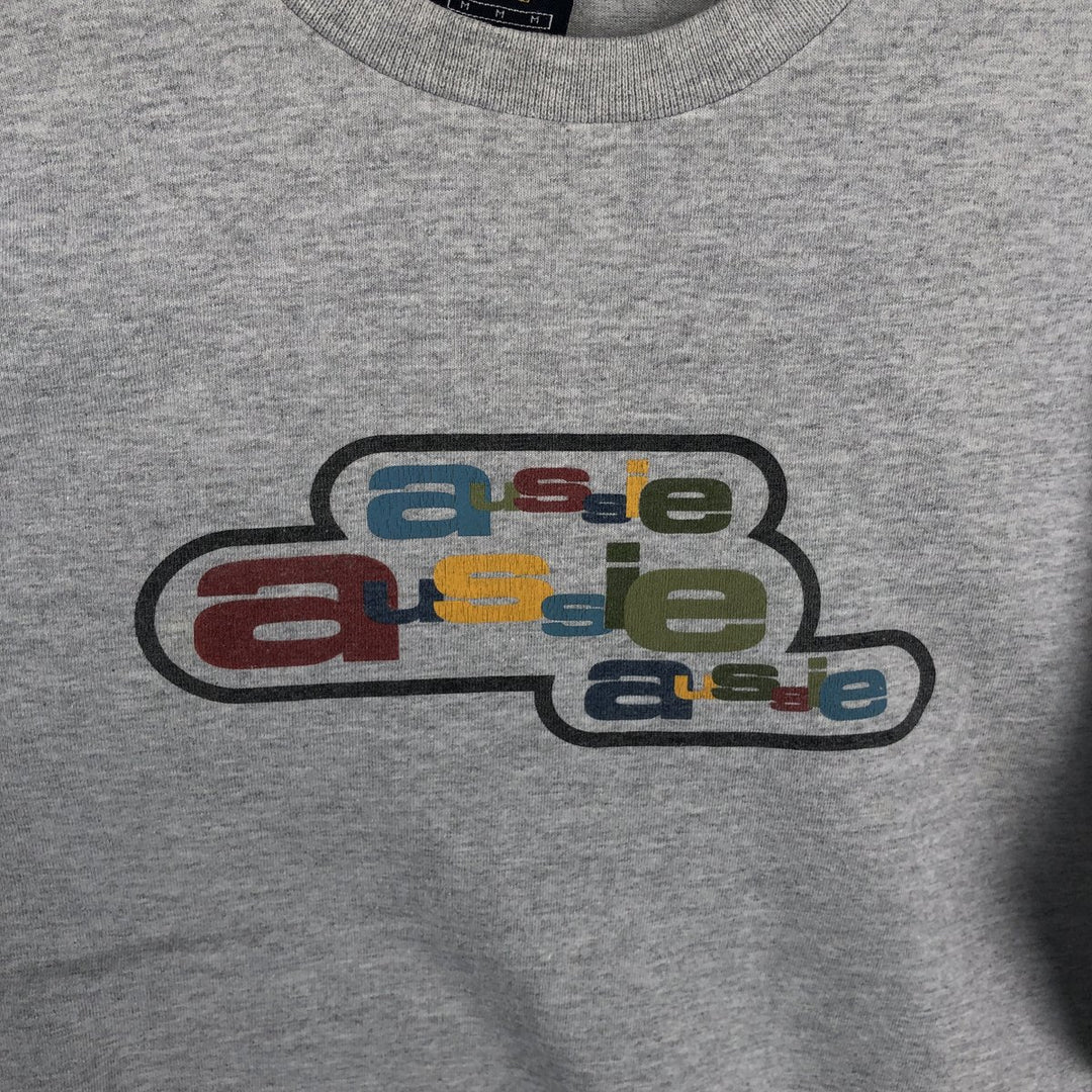 2000'S Nike sports print T-shirt, men's size M (approx.) cotton gray type Vintage Second Hand