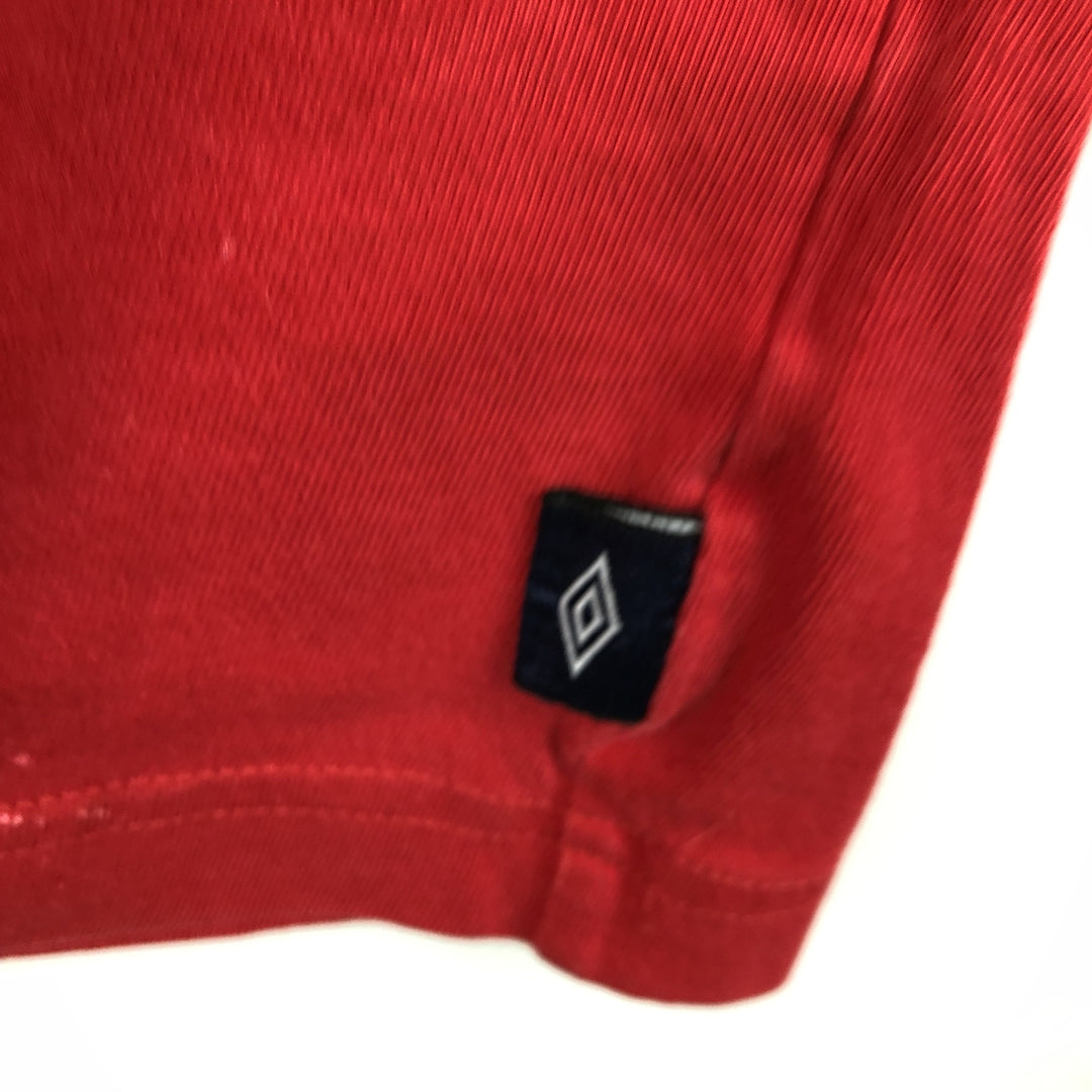 90s-00'S Umbro logo print T-shirt, men's size L equivalent, vintage. cotton red type Vintage Second Hand