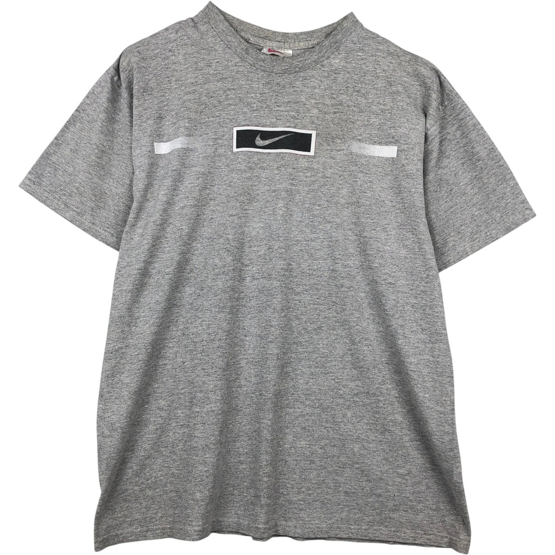 90'S Nike Logo Print T-Shirt, Men's Size L, Vintage cotton gray type Vintage Second Hand