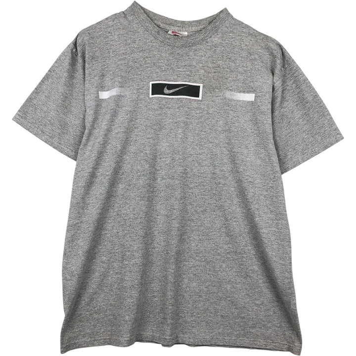 90'S Nike Logo Print T-Shirt, Men's Size L, Vintage cotton gray type Vintage Second Hand