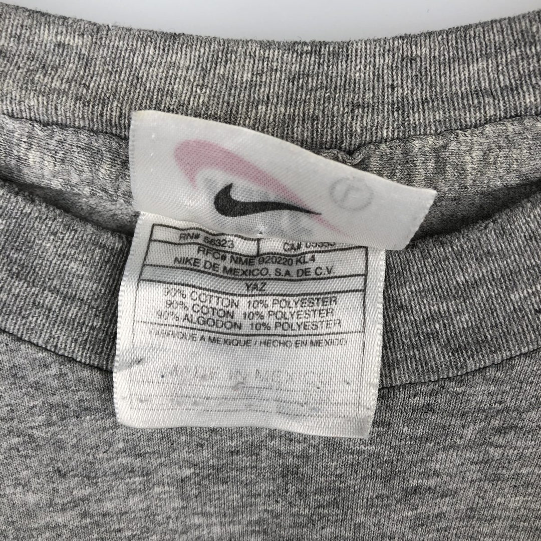 90'S Nike Logo Print T-Shirt, Men's Size L, Vintage cotton gray type Vintage Second Hand