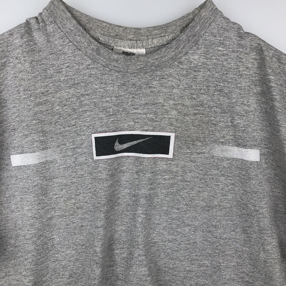 90'S Nike Logo Print T-Shirt, Men's Size L, Vintage cotton gray type Vintage Second Hand