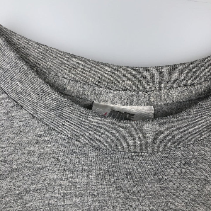 90'S Nike Logo Print T-Shirt, Men's Size L, Vintage cotton gray type Vintage Second Hand