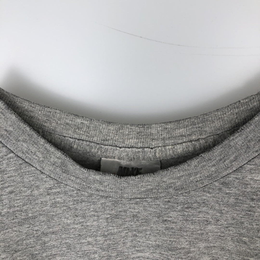 90'S Nike Logo Print T-Shirt, Men's Size L, Vintage cotton gray type Vintage Second Hand