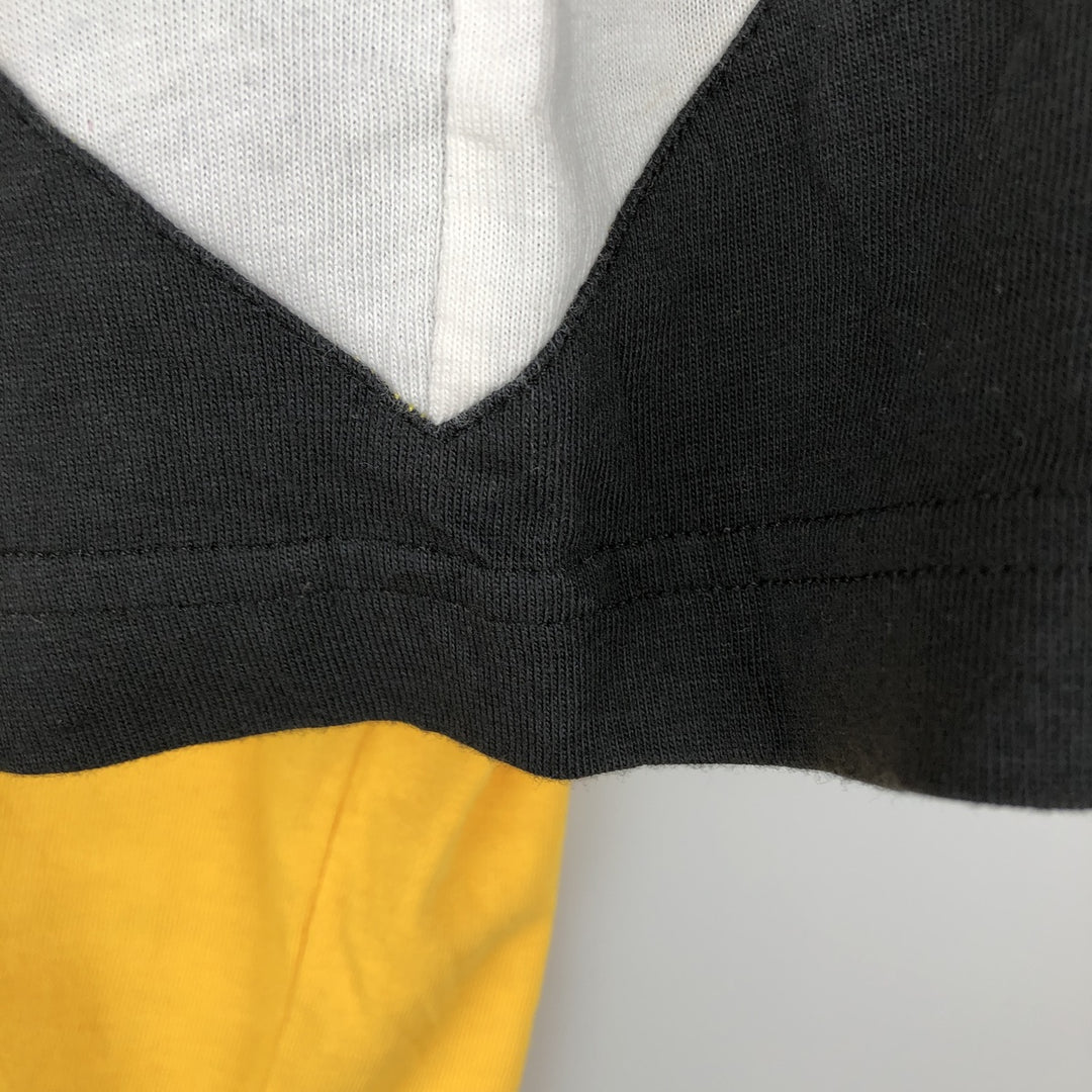 90s-00'S Adidas Originals logo T-shirt, men's size L (approx.) cotton yellow type Vintage Second Hand