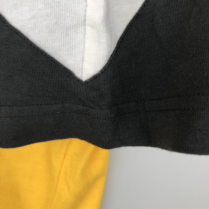 90s-00'S Adidas Originals logo T-shirt, men's size L (approx.) cotton yellow type Vintage Second Hand