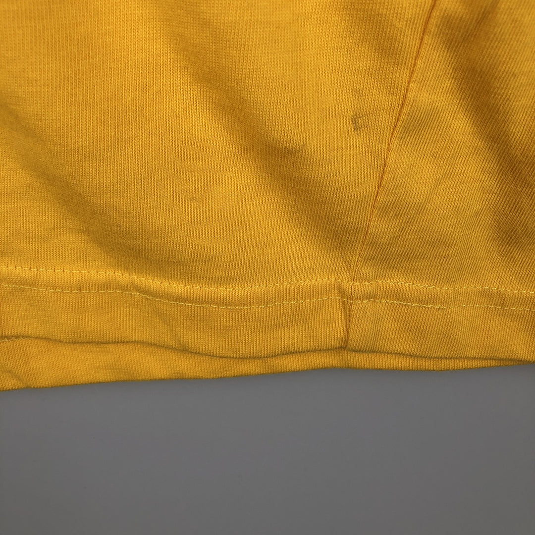 90s-00'S Adidas Originals logo T-shirt, men's size L (approx.) cotton yellow type Vintage Second Hand