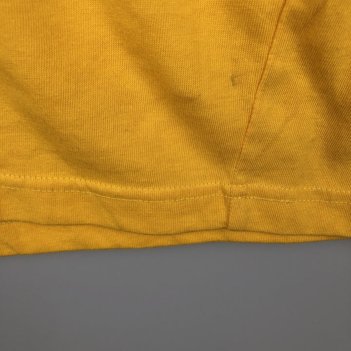 90s-00'S Adidas Originals logo T-shirt, men's size L (approx.) cotton yellow type Vintage Second Hand