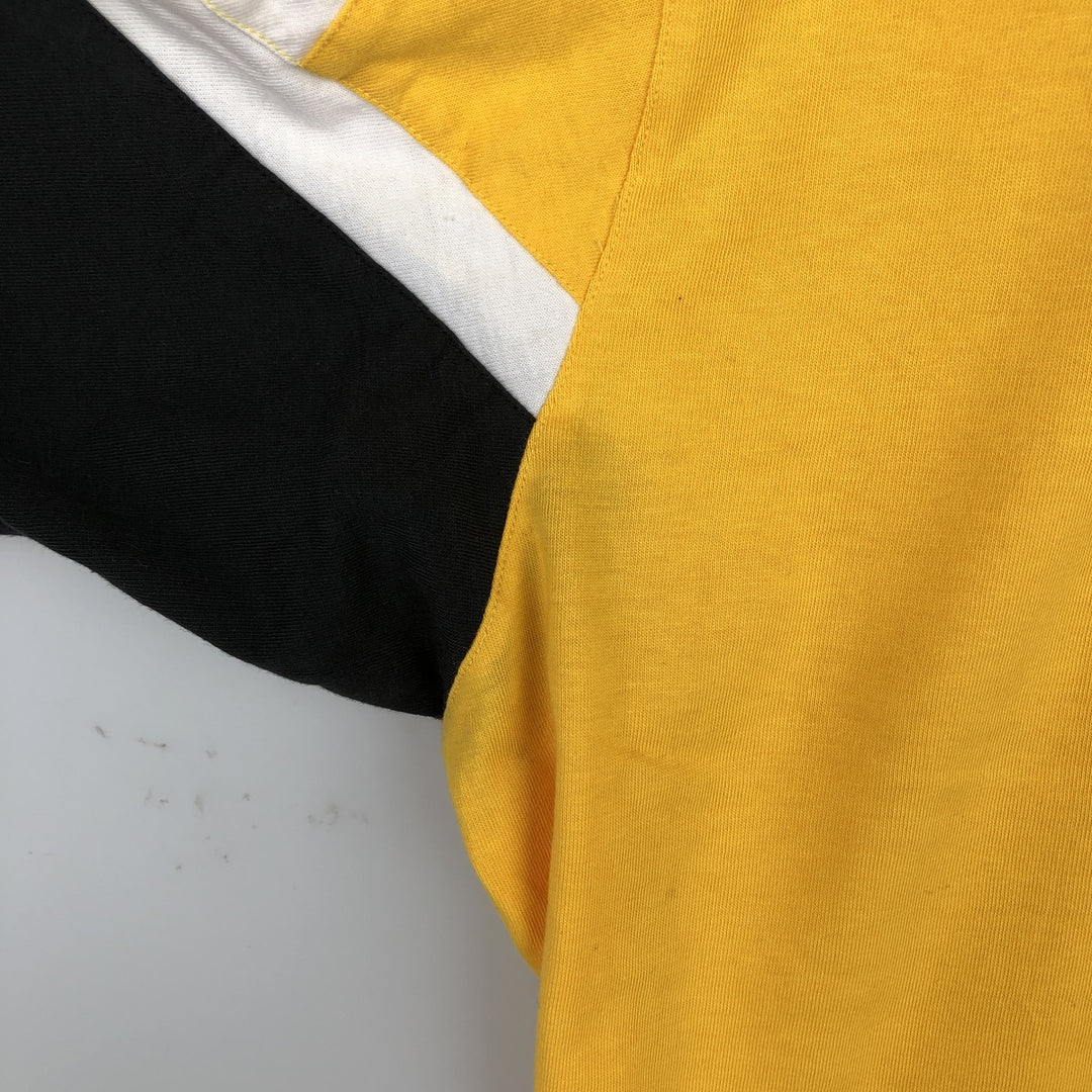 90s-00'S Adidas Originals logo T-shirt, men's size L (approx.) cotton yellow type Vintage Second Hand