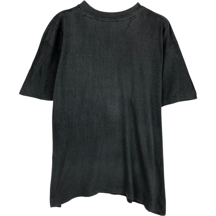 Adidas logo print t-shirt, men's size L (approx.), vintage. unclear gray type Vintage Second Hand