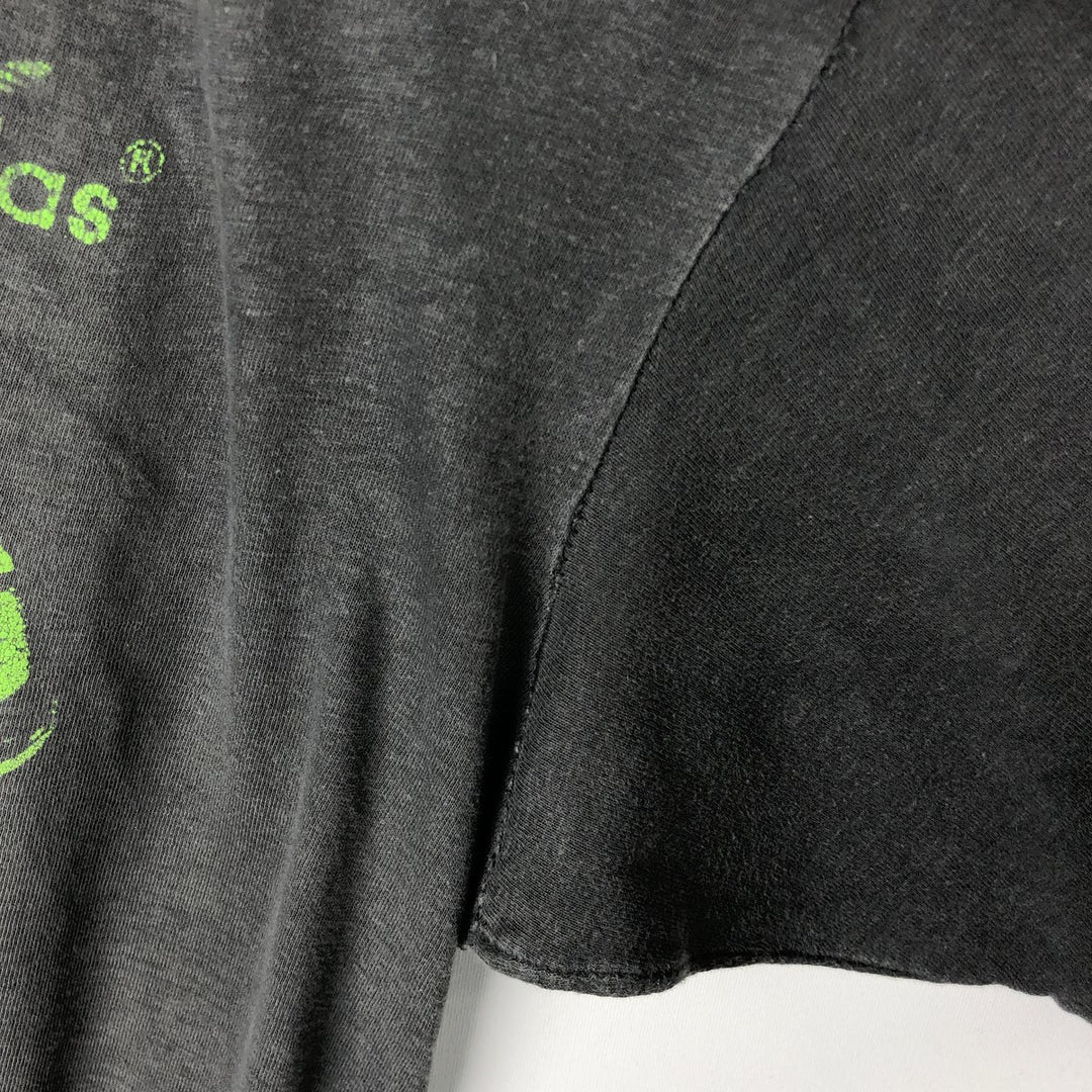 Adidas logo print t-shirt, men's size L (approx.), vintage. unclear gray type Vintage Second Hand