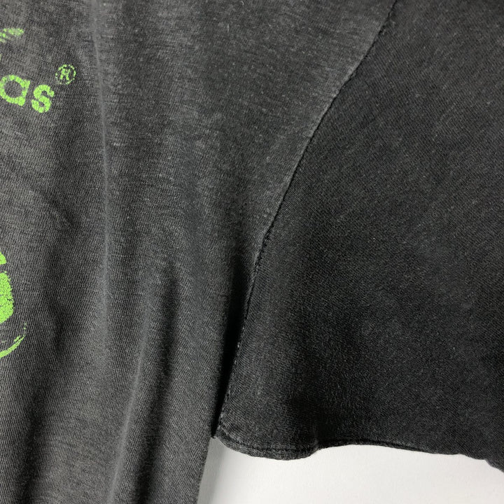 Adidas logo print t-shirt, men's size L (approx.), vintage. unclear gray type Vintage Second Hand