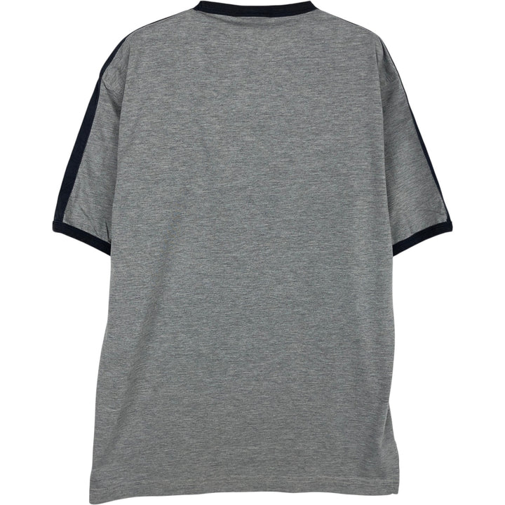 Umbro V-neck logo T-shirt, men's size S (approx.) unclear gray type Vintage Second Hand