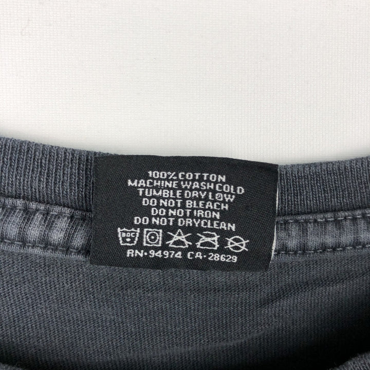 STUSSY surf skate T-shirt, size M for men cotton Charcoal Vintage Second Hand