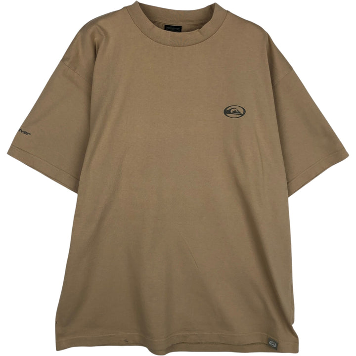 Quiksilver surf skate t-shirt, men's size L (approx.) cotton Beige type Vintage Second Hand