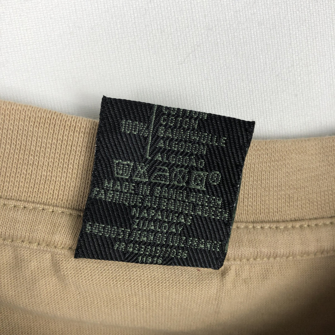Quiksilver surf skate t-shirt, men's size L (approx.) cotton Beige type Vintage Second Hand