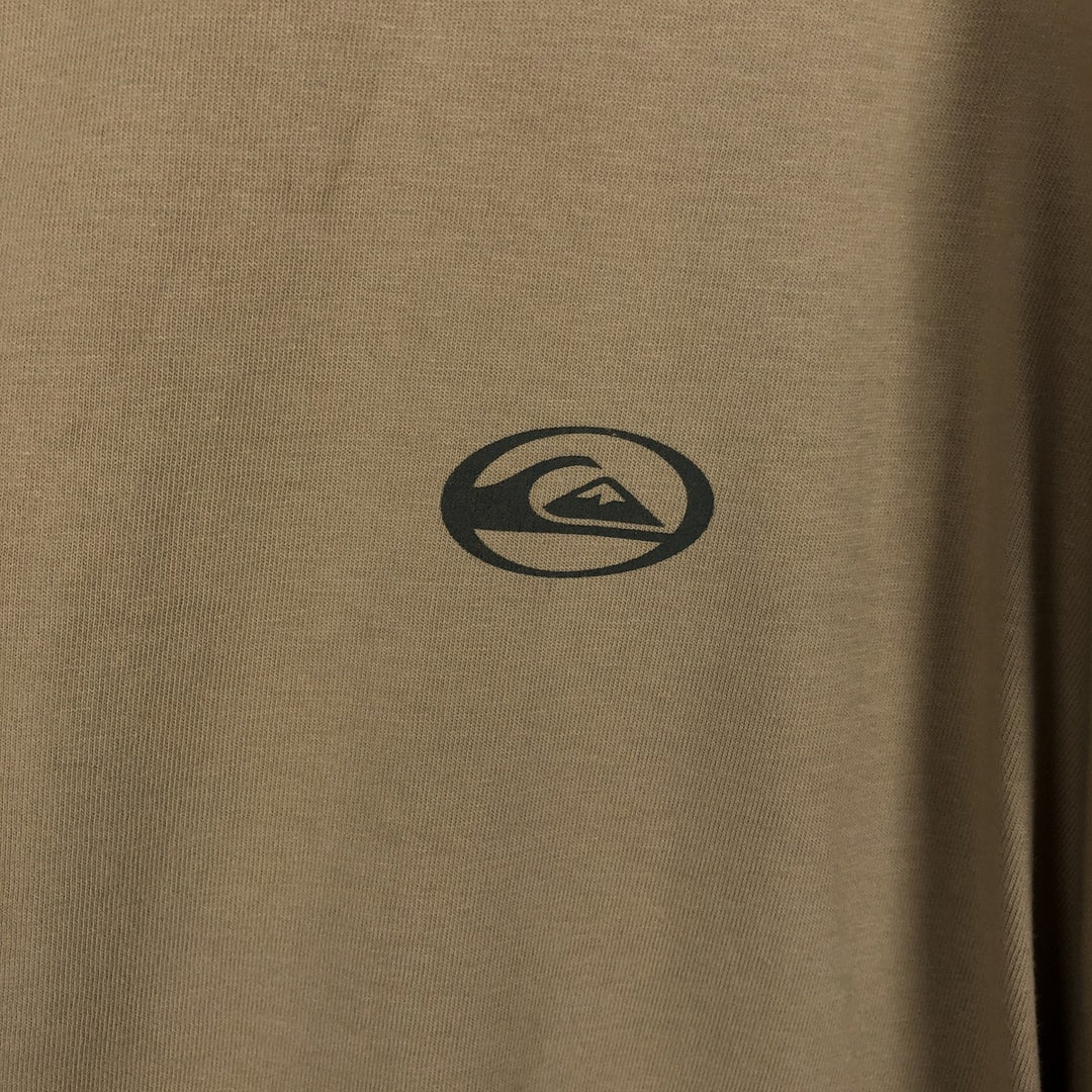 Quiksilver surf skate t-shirt, men's size L (approx.) cotton Beige type Vintage Second Hand