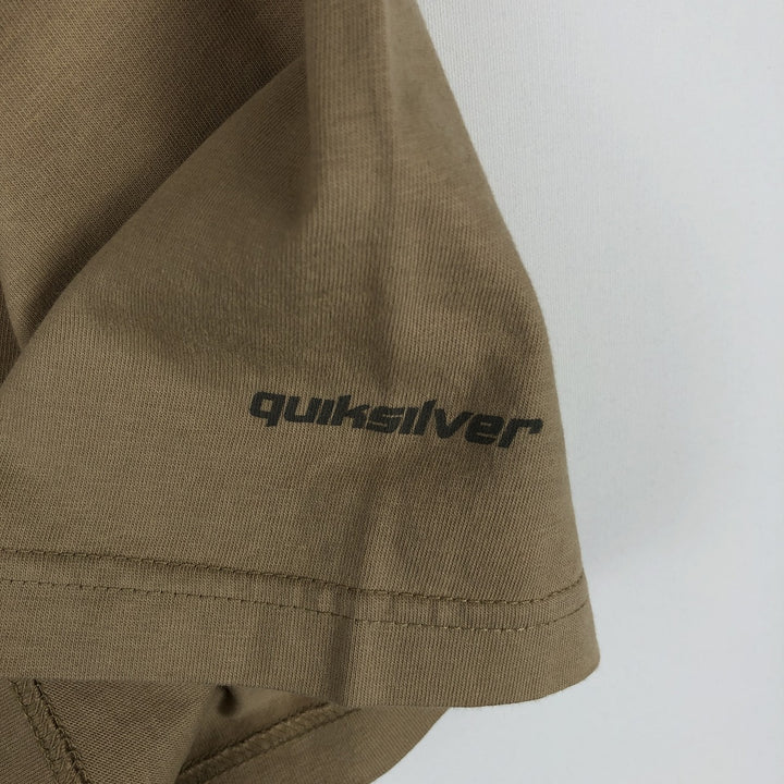 Quiksilver surf skate t-shirt, men's size L (approx.) cotton Beige type Vintage Second Hand