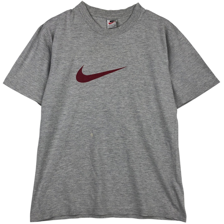 90'S Nike Logo Print T-Shirt, Men's S Size, Vintage cotton gray type Vintage Second Hand