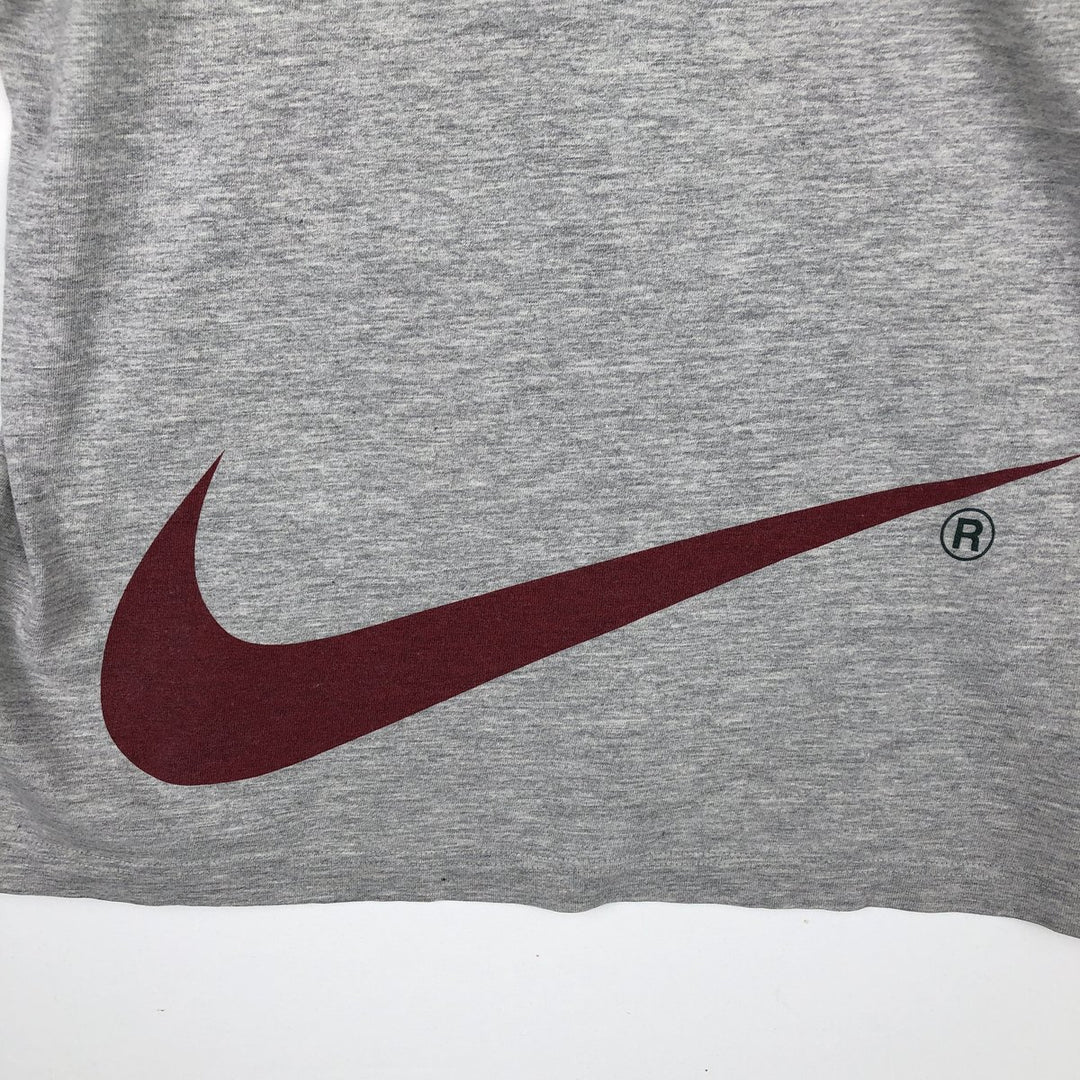 90'S Nike Logo Print T-Shirt, Men's S Size, Vintage cotton gray type Vintage Second Hand