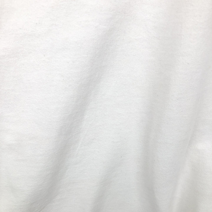 90s-era Nike V-neck T-shirt with a single logo, made in USA, men's size L equivalent, vintage. cotton white type Vintage Second Hand
