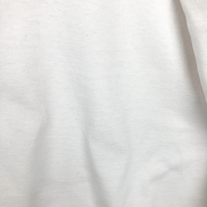 90s-era Nike V-neck T-shirt with a single logo, made in USA, men's size L equivalent, vintage. cotton white type Vintage Second Hand