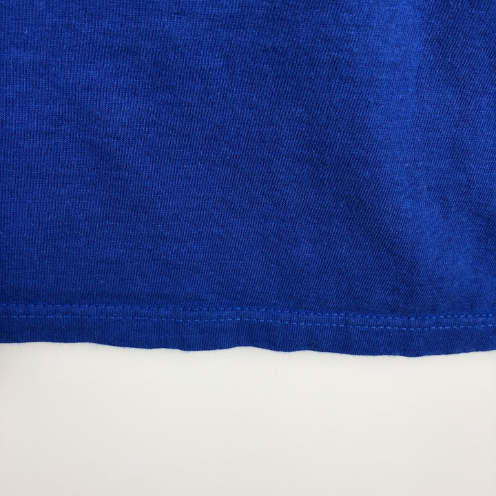 90'S Nike Silver Tag Logo Print T-Shirt Made in USA Men's L Size Vintage cotton blue type Vintage Second Hand