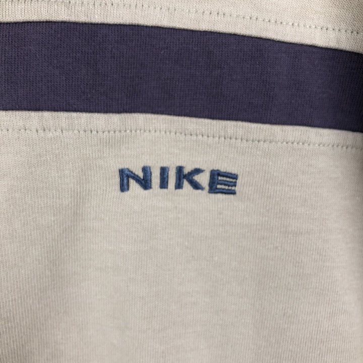 Nike V-neck logo t-shirt, men's size L (approx.), vintage. unclear Beige type Vintage Second Hand