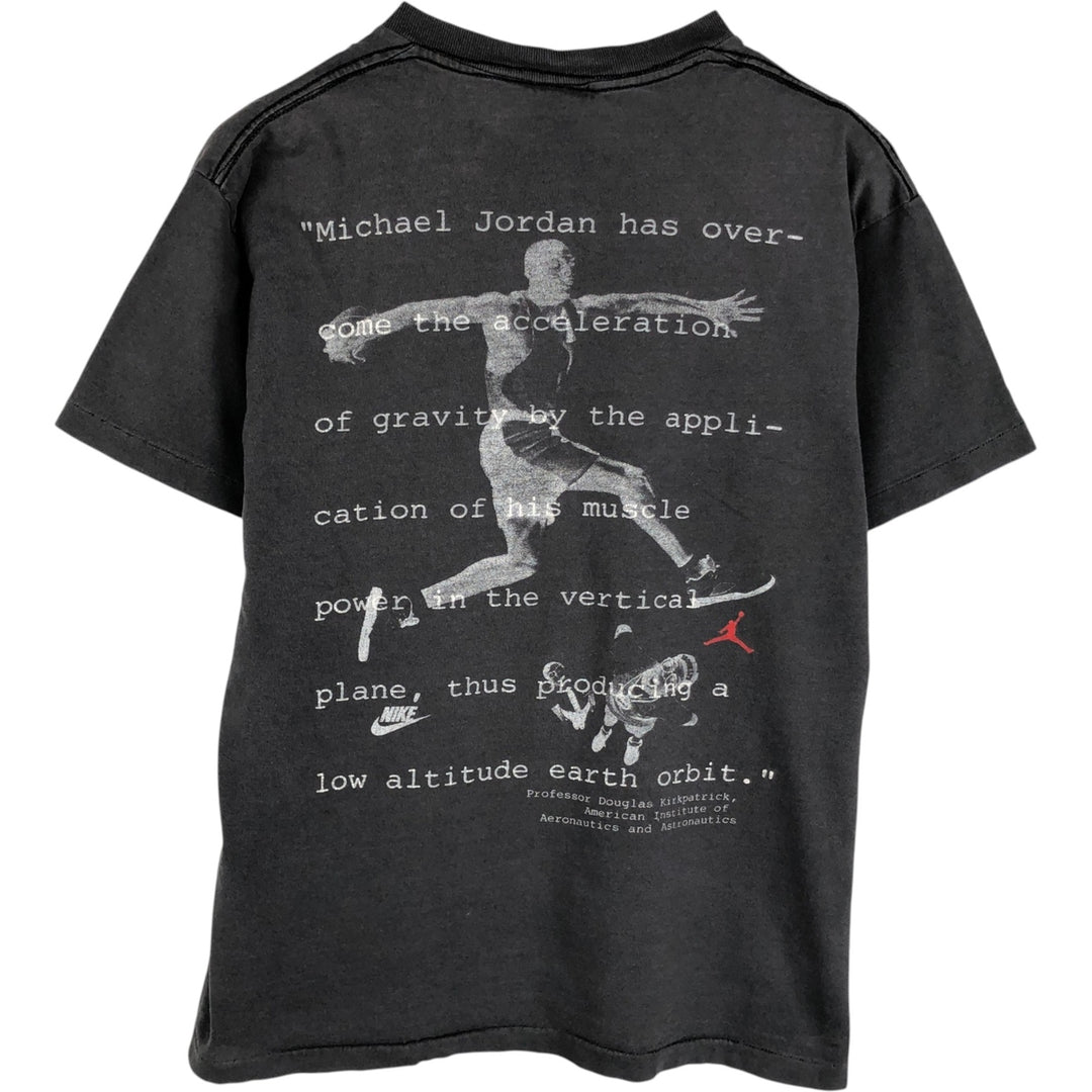 ~90'S sports print t-shirt, men's size S equivalent, vintage. unclear black type Vintage Second Hand