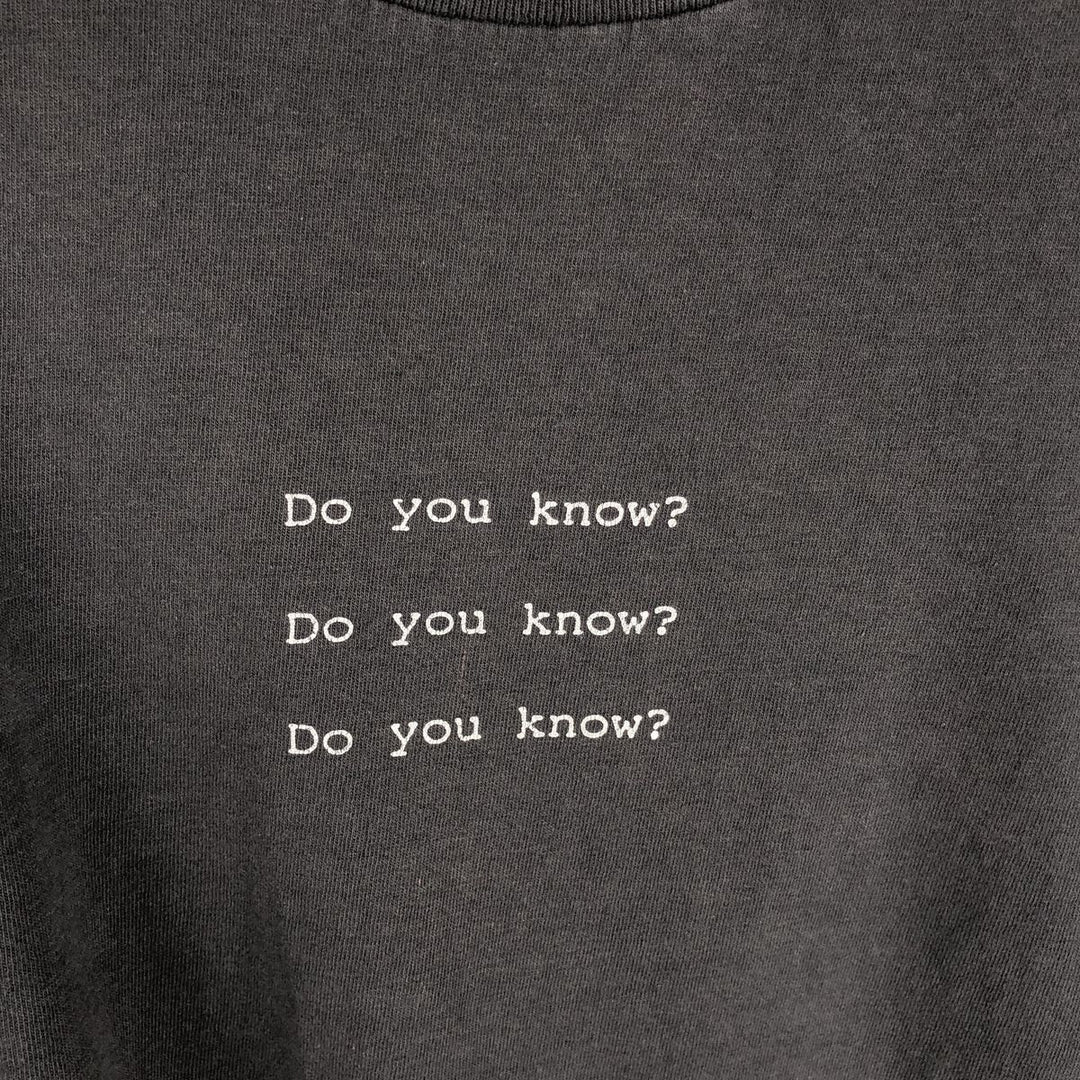 ~90'S sports print t-shirt, men's size S equivalent, vintage. unclear black type Vintage Second Hand