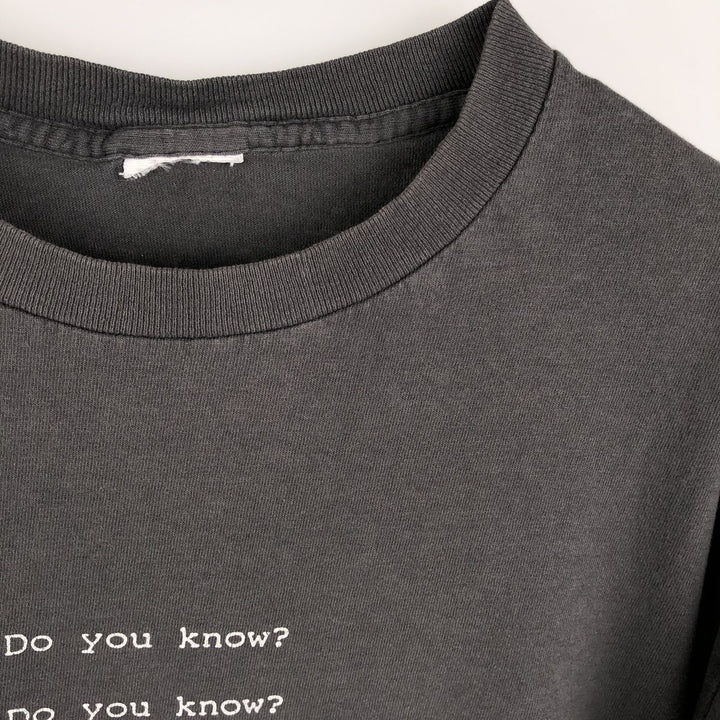 ~90'S sports print t-shirt, men's size S equivalent, vintage. unclear black type Vintage Second Hand