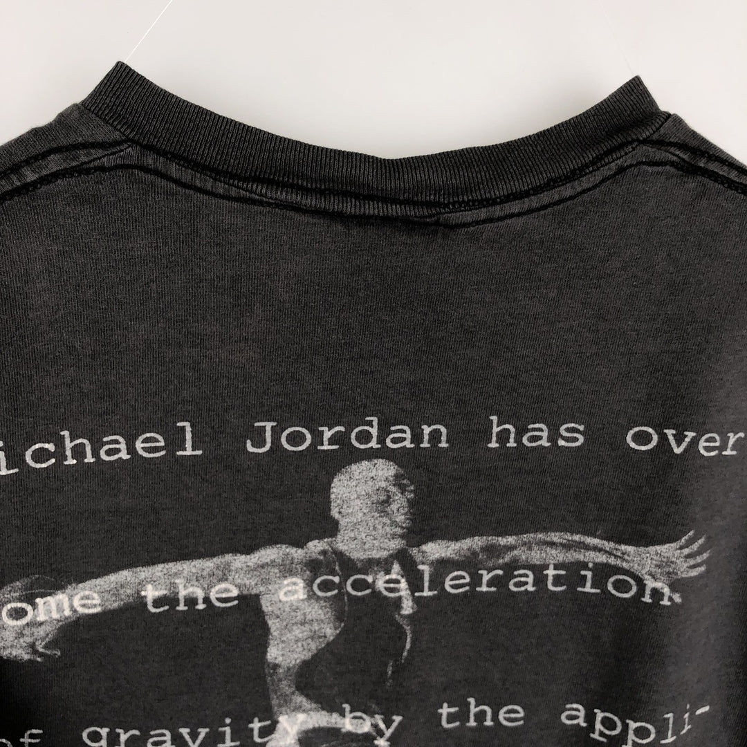 ~90'S sports print t-shirt, men's size S equivalent, vintage. unclear black type Vintage Second Hand