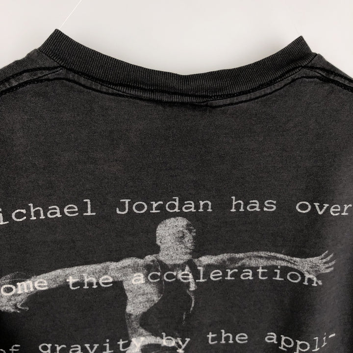 ~90'S sports print t-shirt, men's size S equivalent, vintage. unclear black type Vintage Second Hand