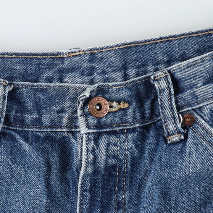 Dickies Regular Straight Denim Pants, Men's W30 (approx.) cotton blue type Vintage Second Hand