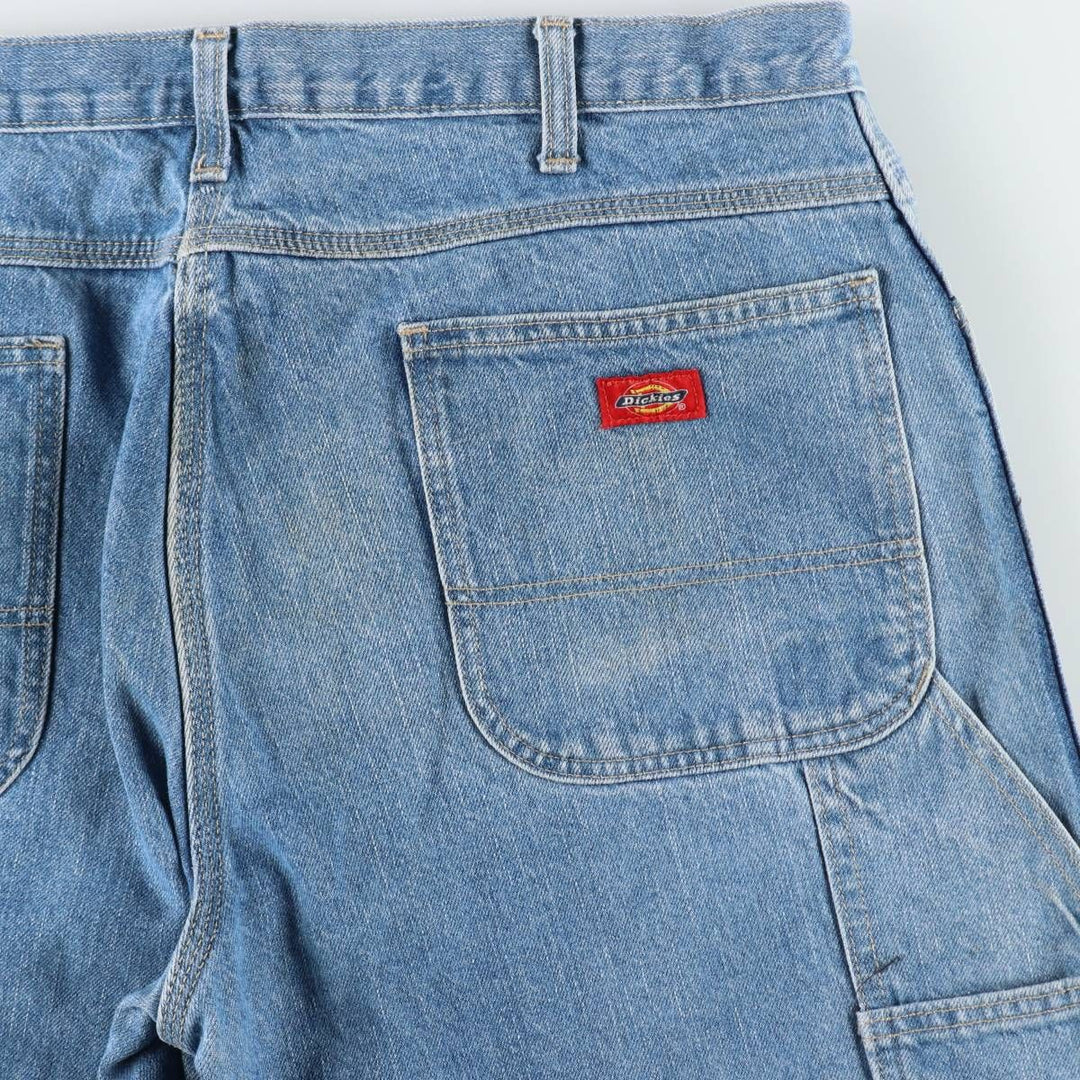 Dickies denim painter pants for men, equivalent to W37 cotton blue type Vintage Second Hand