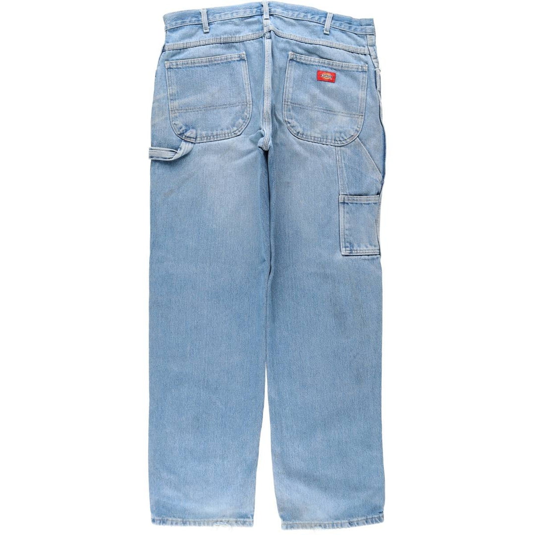 Dickies denim painter pants for men, equivalent to W37 cotton Blue type light blue Vintage Second Hand