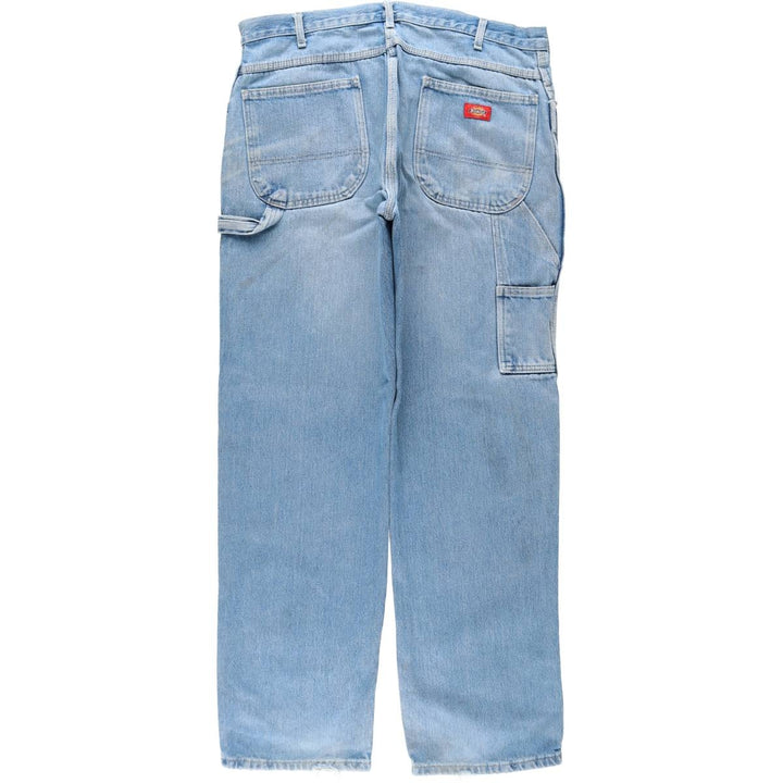 Dickies denim painter pants for men, equivalent to W37 cotton Blue type light blue Vintage Second Hand