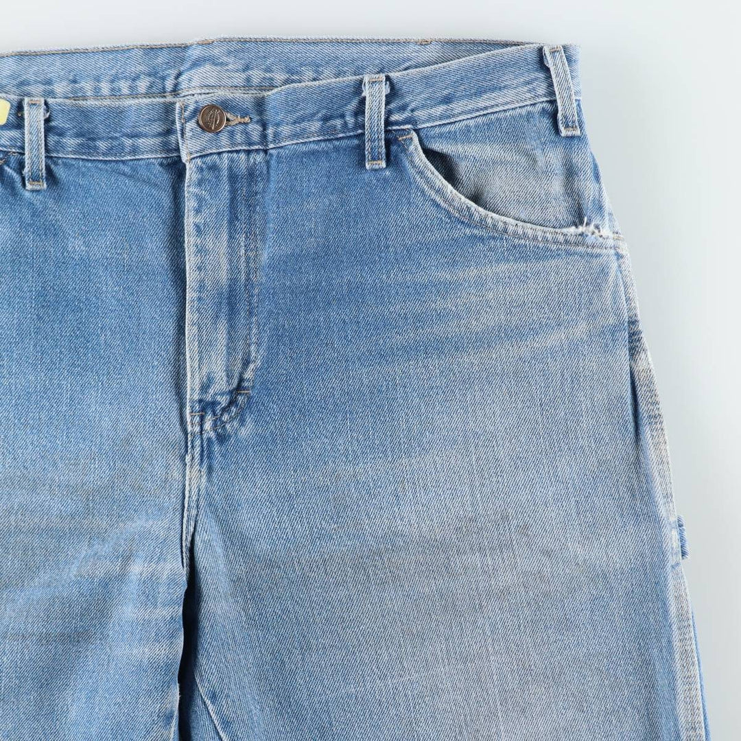 Dickies denim painter pants for men, equivalent to W37 cotton Blue type light blue Vintage Second Hand