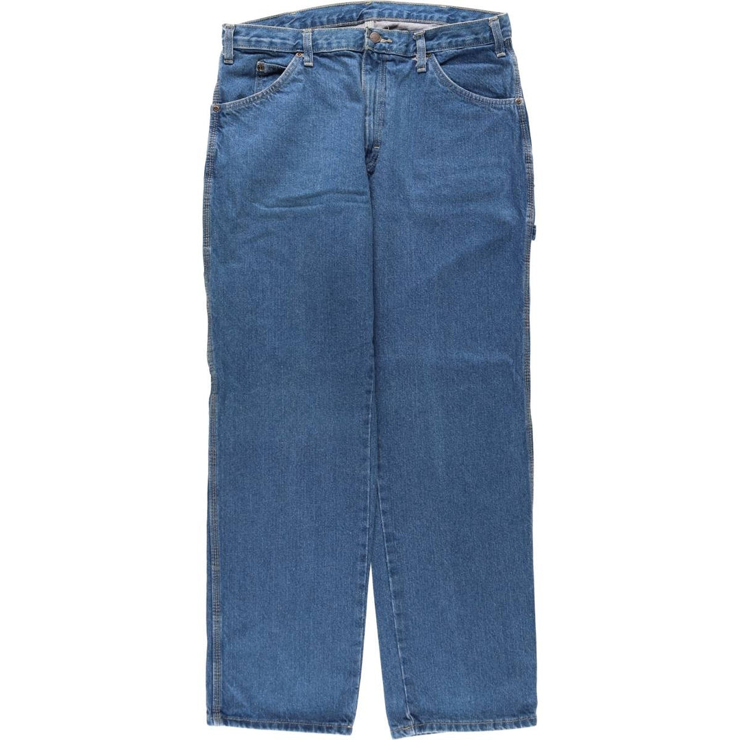 Dickies denim painter pants for men, equivalent to w36 cotton blue type Vintage Second Hand