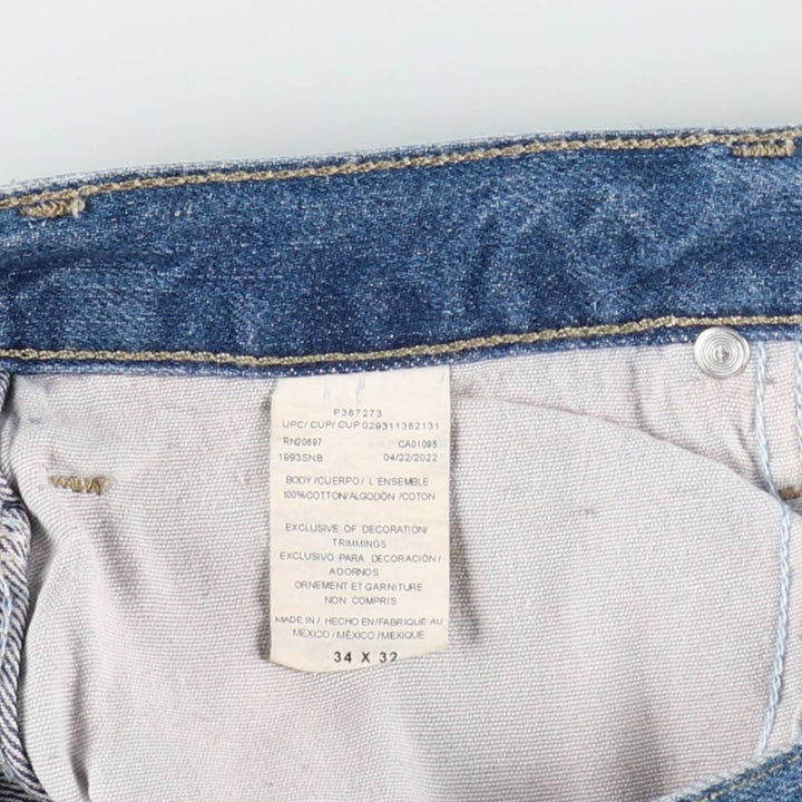 Dickies denim painter pants for men, equivalent to w36 cotton blue type Vintage Second Hand