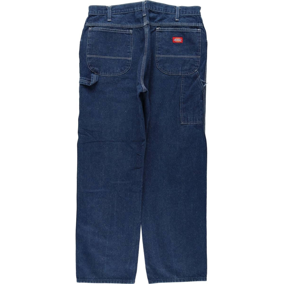 90s-era Dickies denim painter pants, men's size W35 (approx.), vintage. cotton navy blue type Vintage Second Hand