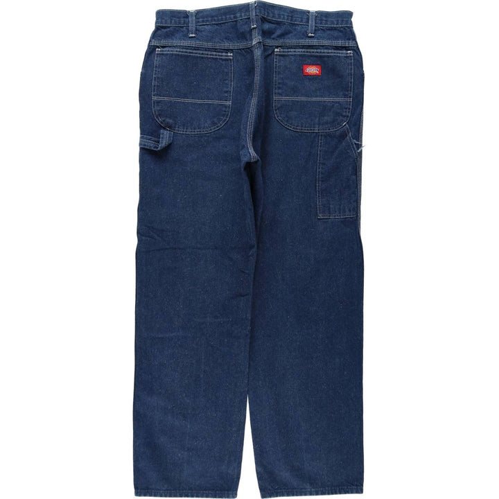 90s-era Dickies denim painter pants, men's size W35 (approx.), vintage. cotton navy blue type Vintage Second Hand