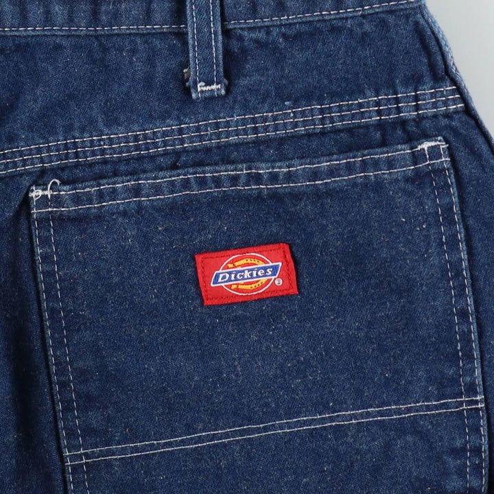 90s-era Dickies denim painter pants, men's size W35 (approx.), vintage. cotton navy blue type Vintage Second Hand